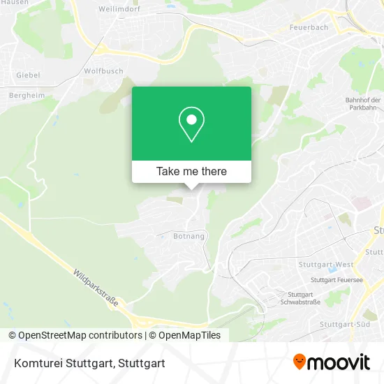Карта Komturei Stuttgart