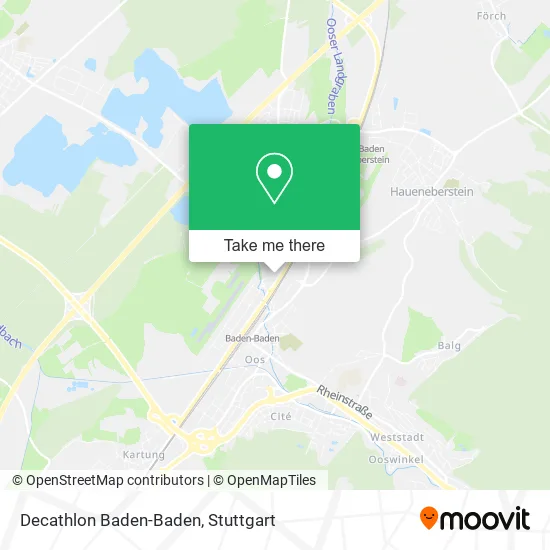 Карта Decathlon Baden-Baden