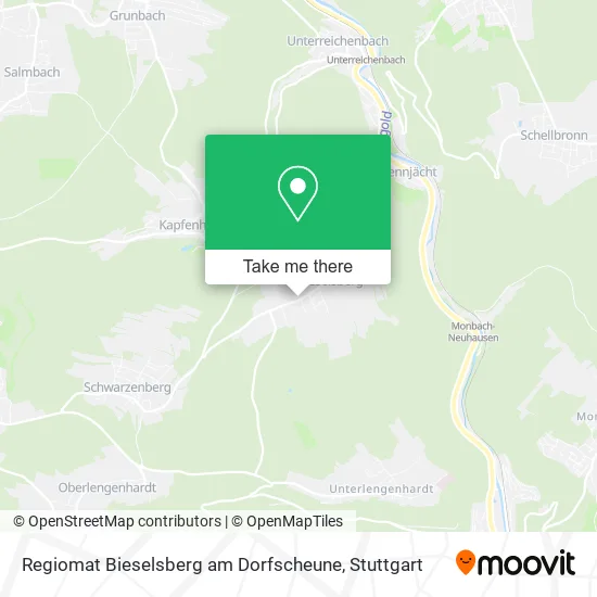 Карта Regiomat Bieselsberg am Dorfscheune