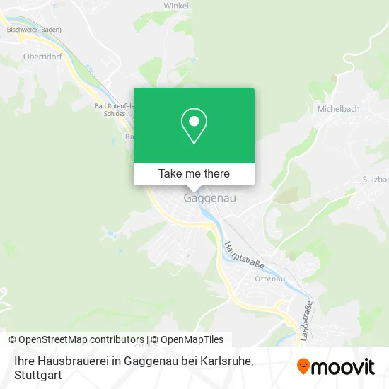Карта Ihre Hausbrauerei in Gaggenau bei Karlsruhe