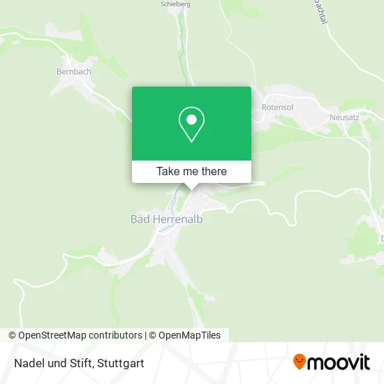 Карта Nadel und Stift