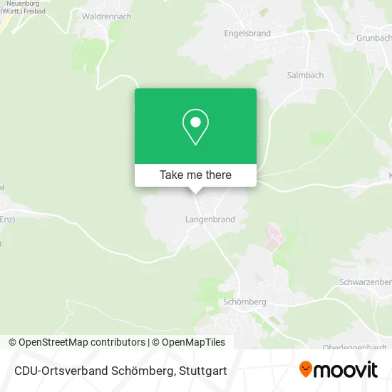 Карта CDU-Ortsverband Schömberg