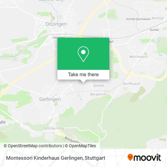 Montessori Kinderhaus Gerlingen map