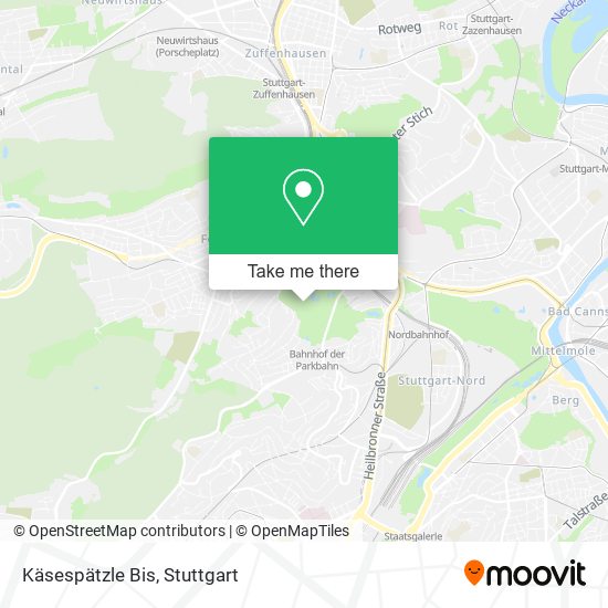 Käsespätzle Bis map