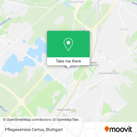 Карта Pflegeservice Certus