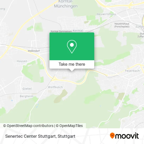 Карта Senertec Center Stuttgart