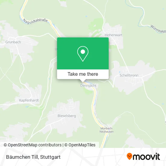 Карта Bäumchen Till