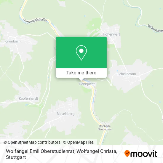 Карта Wolfangel Emil Oberstudienrat, Wolfangel Christa