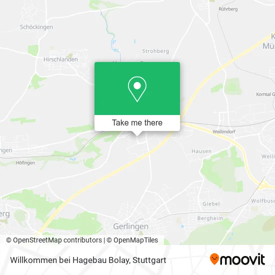 Карта Willkommen bei Hagebau Bolay