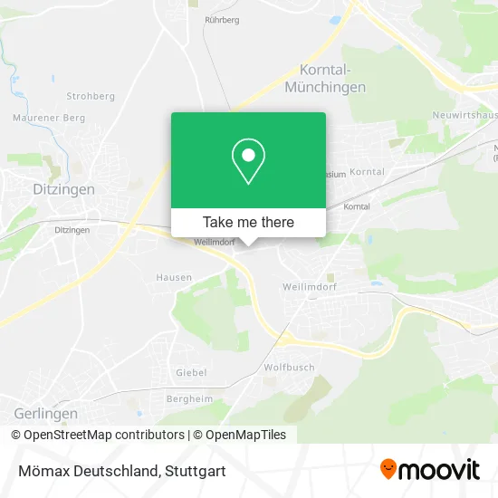 Карта Mömax Deutschland