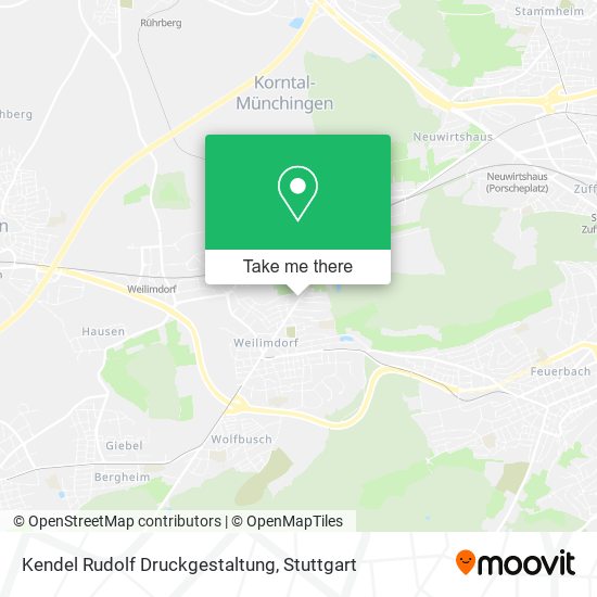 Карта Kendel Rudolf Druckgestaltung