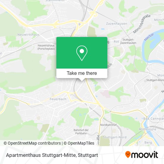 Apartmenthaus Stuttgart-Mitte map