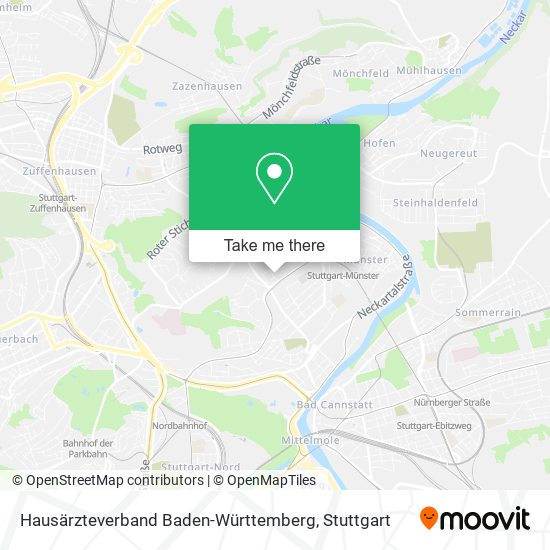 Hausärzteverband Baden-Württemberg map