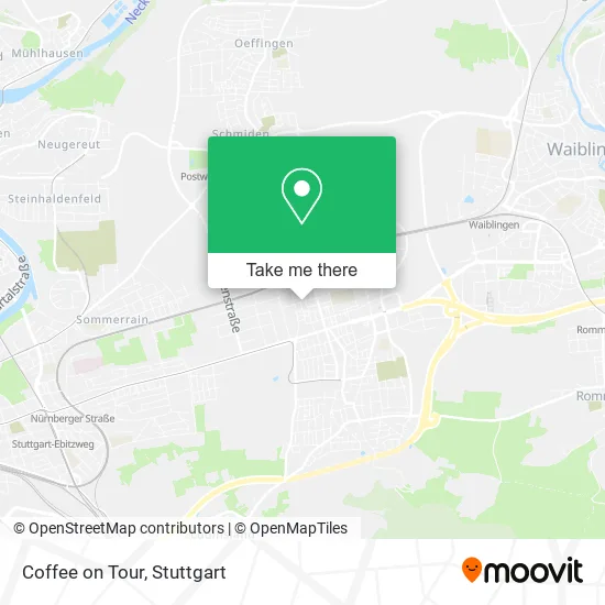 Coffee on Tour map