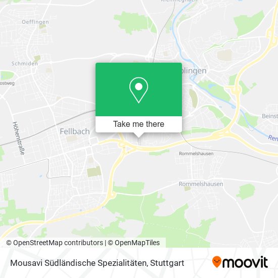 Mousavi Südländische Spezialitäten map