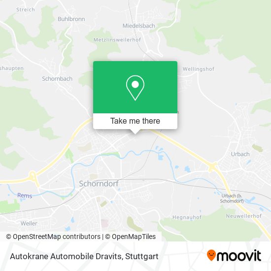 Autokrane Automobile Dravits map