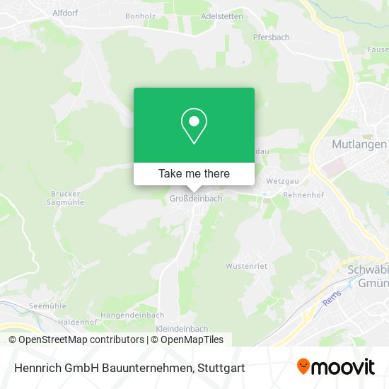 Hennrich GmbH Bauunternehmen map