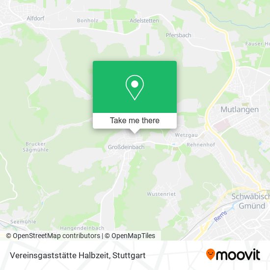 Карта Vereinsgaststätte Halbzeit