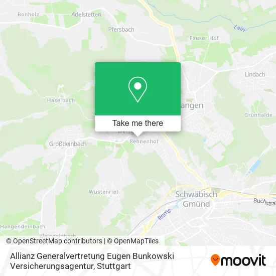 Карта Allianz Generalvertretung Eugen Bunkowski Versicherungsagentur