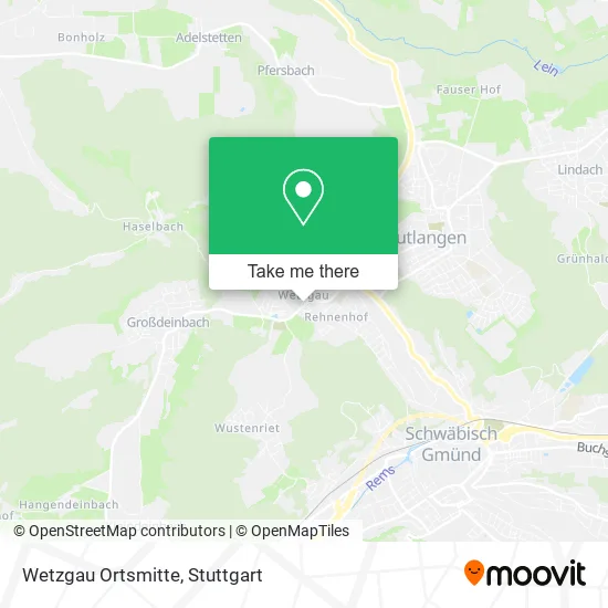 Карта Wetzgau Ortsmitte