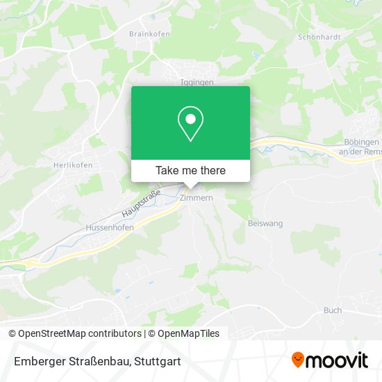 Emberger Straßenbau map