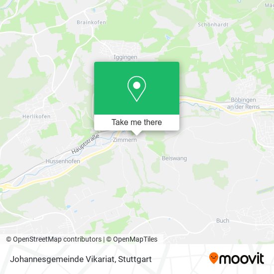 Johannesgemeinde Vikariat map