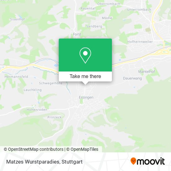 Карта Matzes Wurstparadies