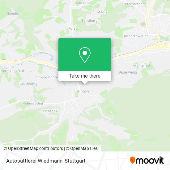 Autosattlerei Wiedmann map