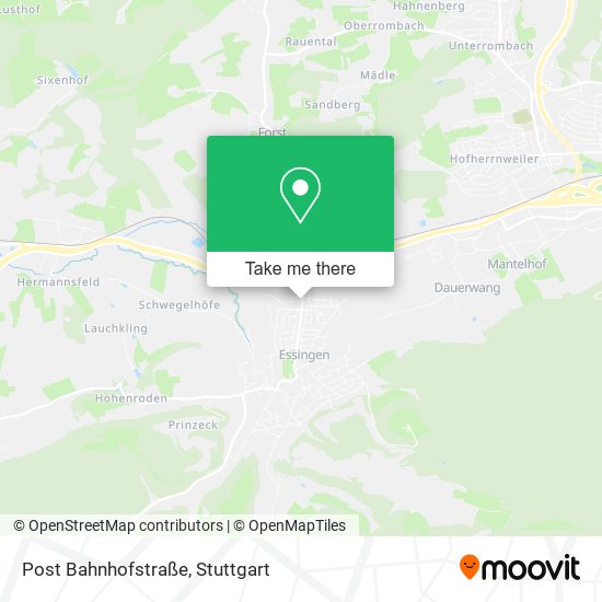 Post Bahnhofstraße map