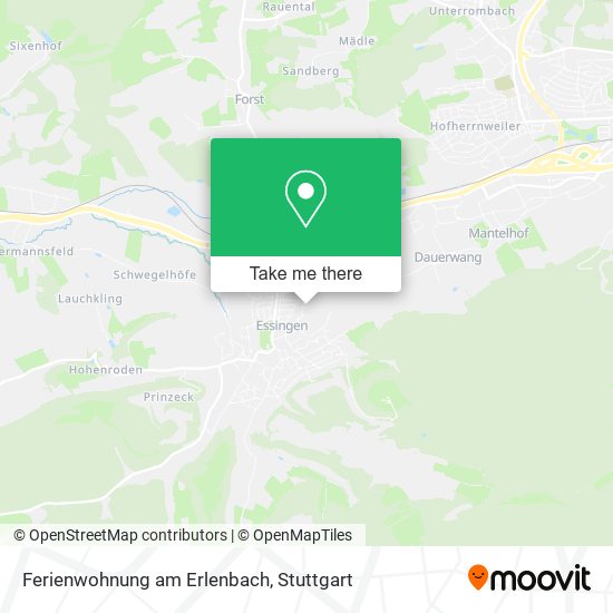 Ferienwohnung am Erlenbach map