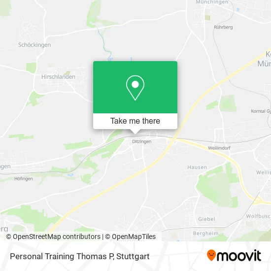 Карта Personal Training Thomas P