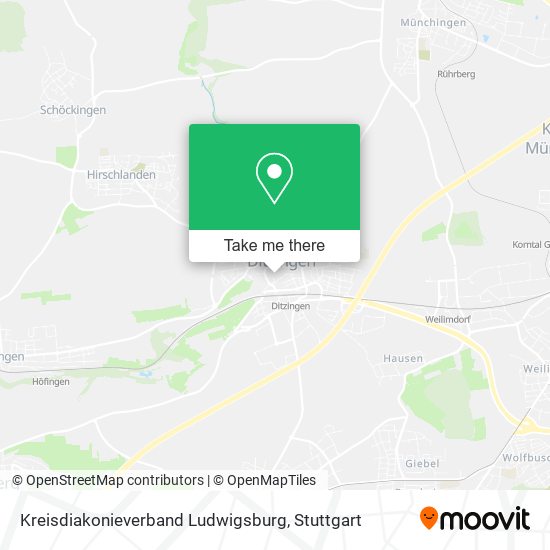 Kreisdiakonieverband Ludwigsburg map