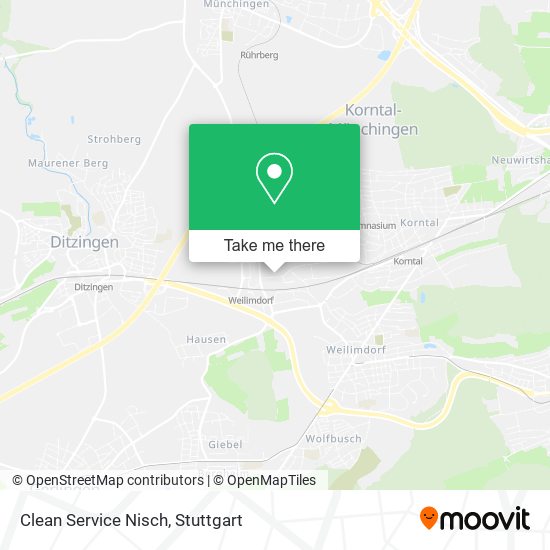 Clean Service Nisch map