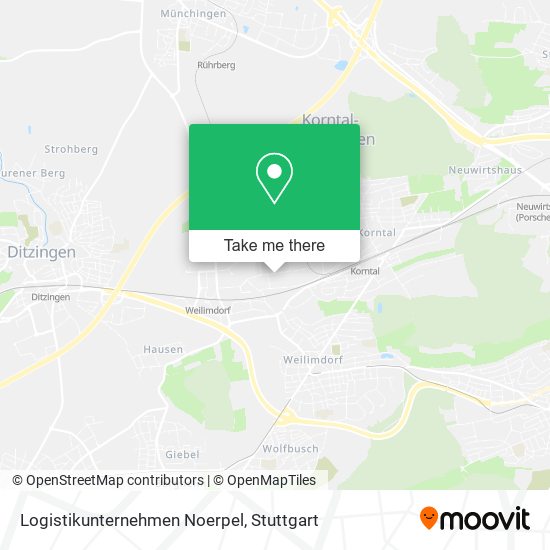 Logistikunternehmen Noerpel map