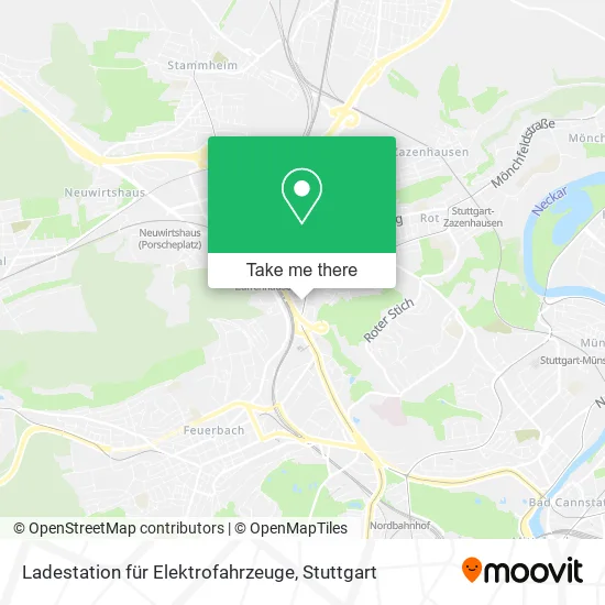 Карта Ladestation für Elektrofahrzeuge