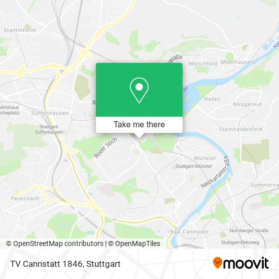 Карта TV Cannstatt 1846