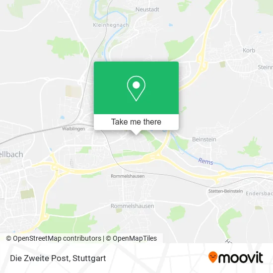 Карта Die Zweite Post