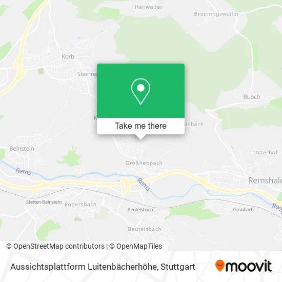 Карта Aussichtsplattform Luitenbächerhöhe