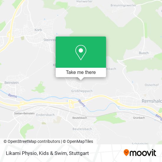 Likami Physio, Kids & Swim map