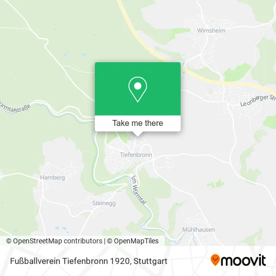 Карта Fußballverein Tiefenbronn 1920