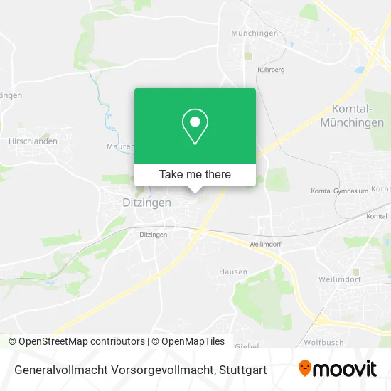 Карта Generalvollmacht Vorsorgevollmacht
