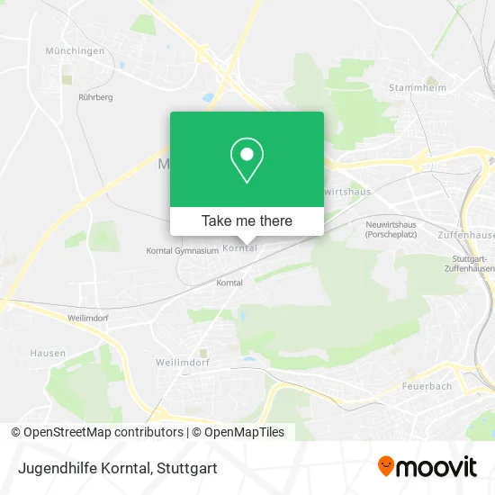 Карта Jugendhilfe Korntal