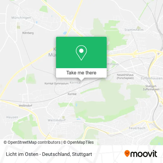 Карта Licht im Osten - Deutschland