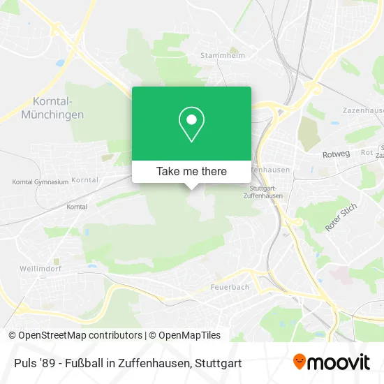 Карта Puls '89 - Fußball in Zuffenhausen