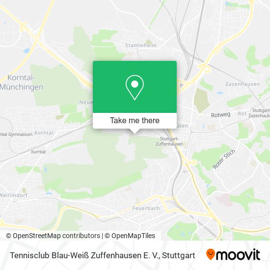 Tennisclub Blau-Weiß Zuffenhausen E. V. map