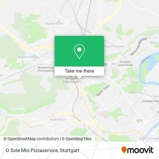 O Sole Mio Pizzaservice map