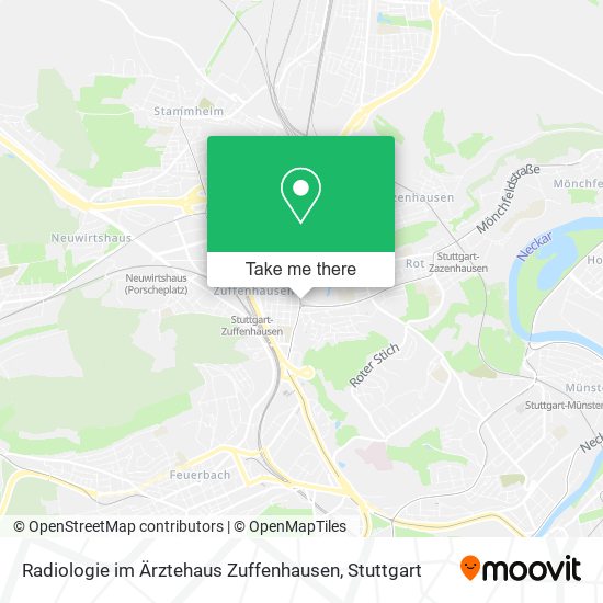 Radiologie im Ärztehaus Zuffenhausen map