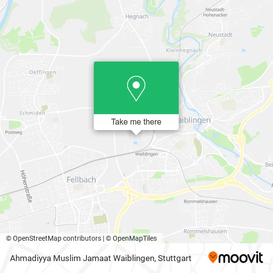 Ahmadiyya Muslim Jamaat Waiblingen map