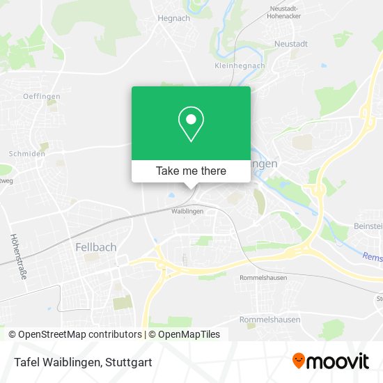 Tafel Waiblingen map