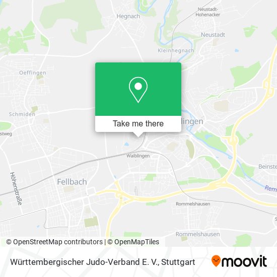 Württembergischer Judo-Verband E. V. map